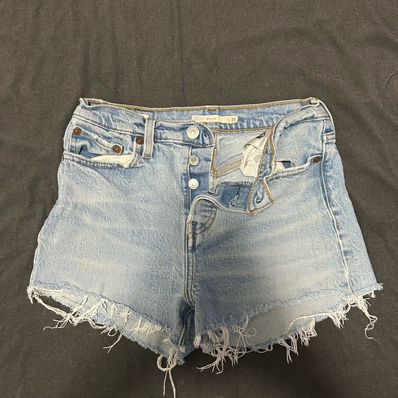 Levi's Pants - Light Blue Denim Wedgie Levi Shorts- Women